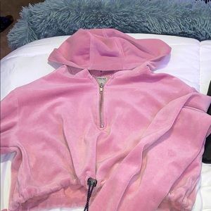 Crop long sleeve hoodie